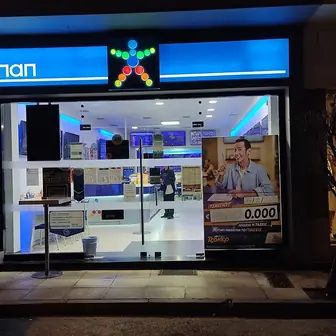 A betting shop frontage on a town street