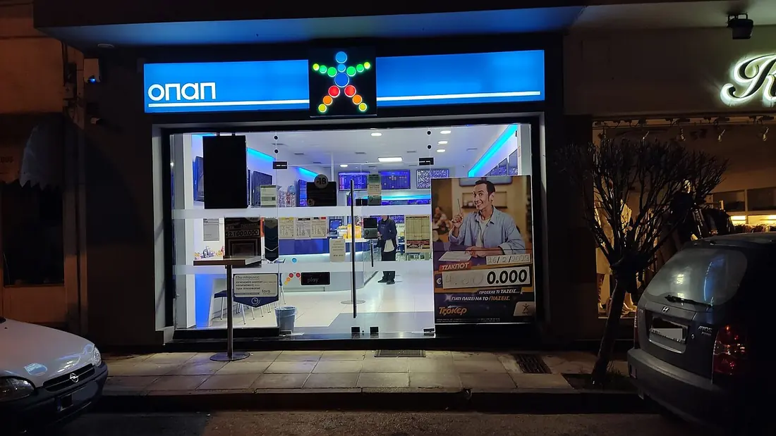 A betting shop frontage on a town street